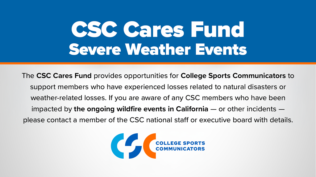CSC offers support for members affected by the national disaster wildfires in California